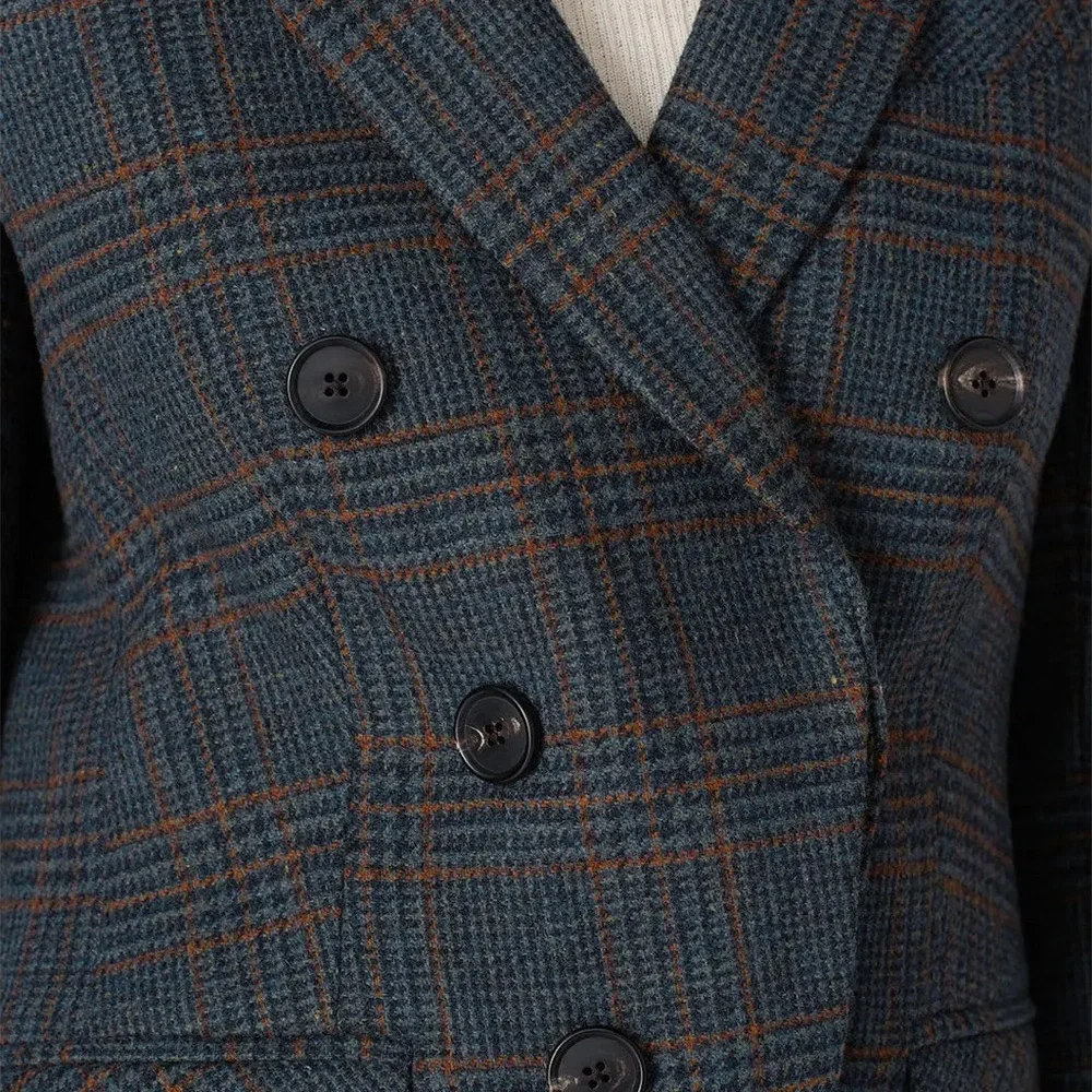 VERONICA BEARD Yareli Wool Plaid Blazer - Picture 5 of 8